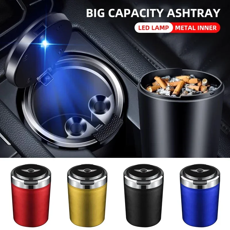 Car Interior Ashtray Portable Garbage Box Storage Barrel for BMW MINI ...