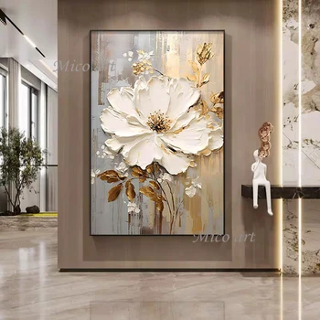 Handpainted Flower Oil Painting 2