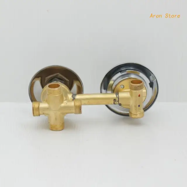 4วิธี Outlet ทองเหลืองผสม Diverter Universal Shower ก๊อกน้ำแตะอุณหภูมิ Mixer ควบคุมสกรูห้องน้ำ 3