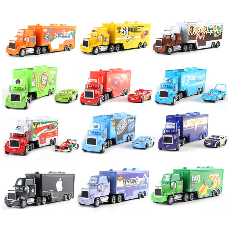 Disney Pixar Cars 3 Toys Lightning McQueen Truck 1:55 Diecast Jackson Storm Mater Metal Alloy Model Boy Christmas Gift Toys