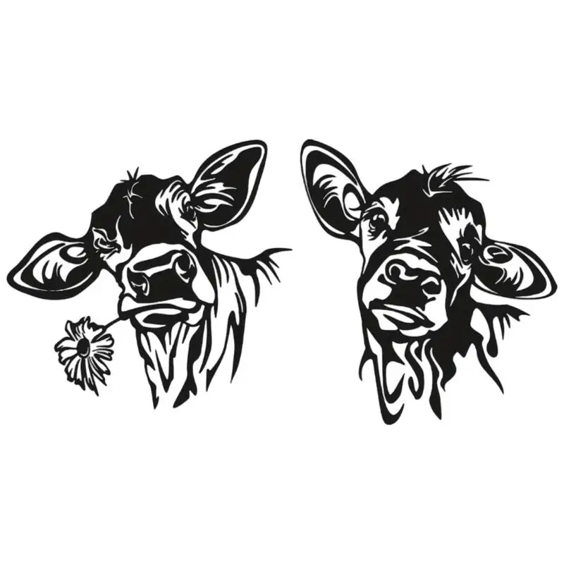 

2pcs Vintage Cow Decor Metal Sign For Retro Farm Home Kitchen Room Farmhouse Garage Coffee Bar Wall Decor Art Poster