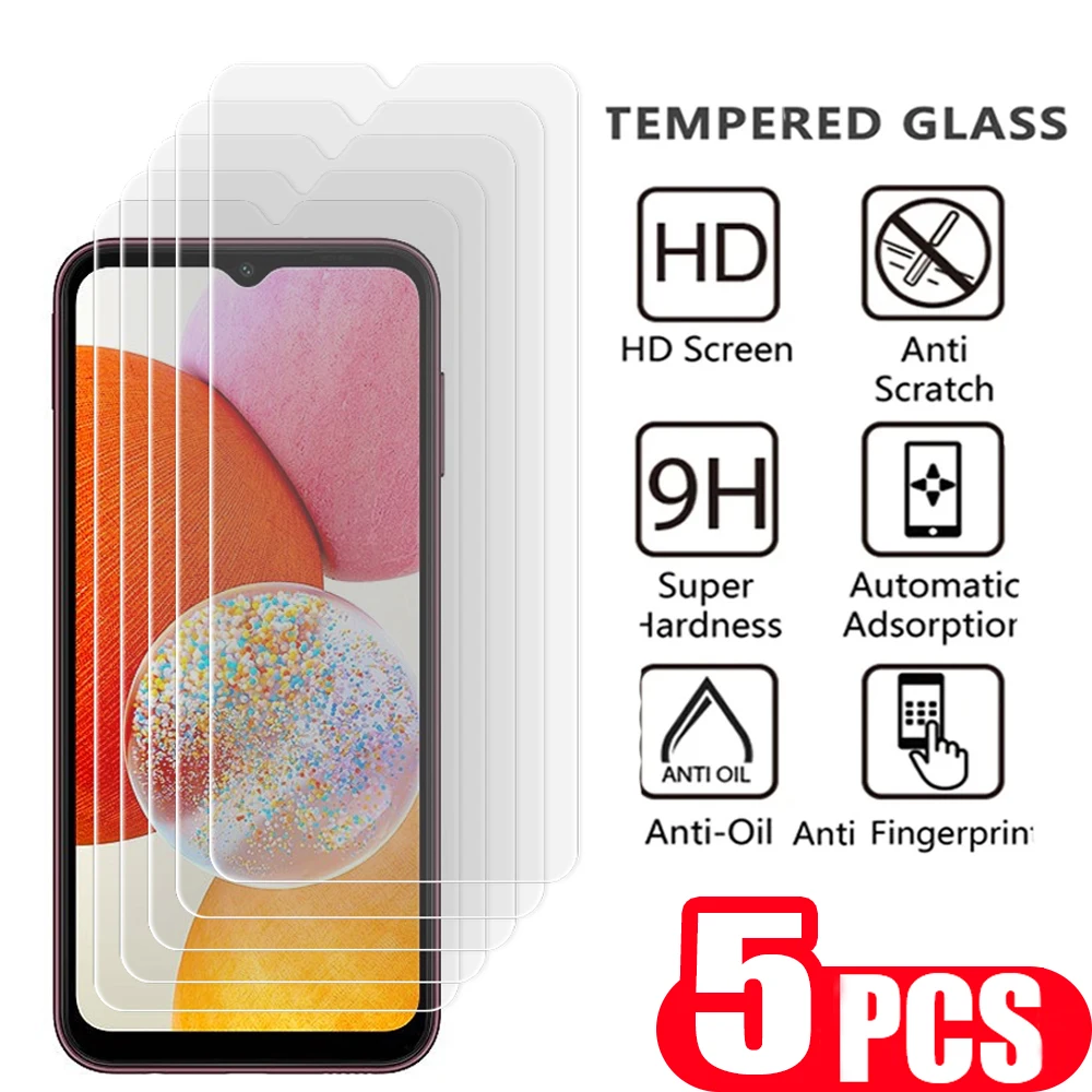 

5Pcs 9H Tempered glass For Samsung Galaxy A22 A23 A24 A12 A13 A14 A31 A32 A33 A34 Protective film A04 A04S A04E screen protector
