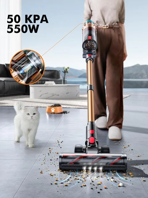 Armo V18 Aspirapolvere portatile 50kPa 550W Potenza 6 in 1 Aspirapolvere senza fili Intelligente Home Display LED Sweeper Macchina portatile 3