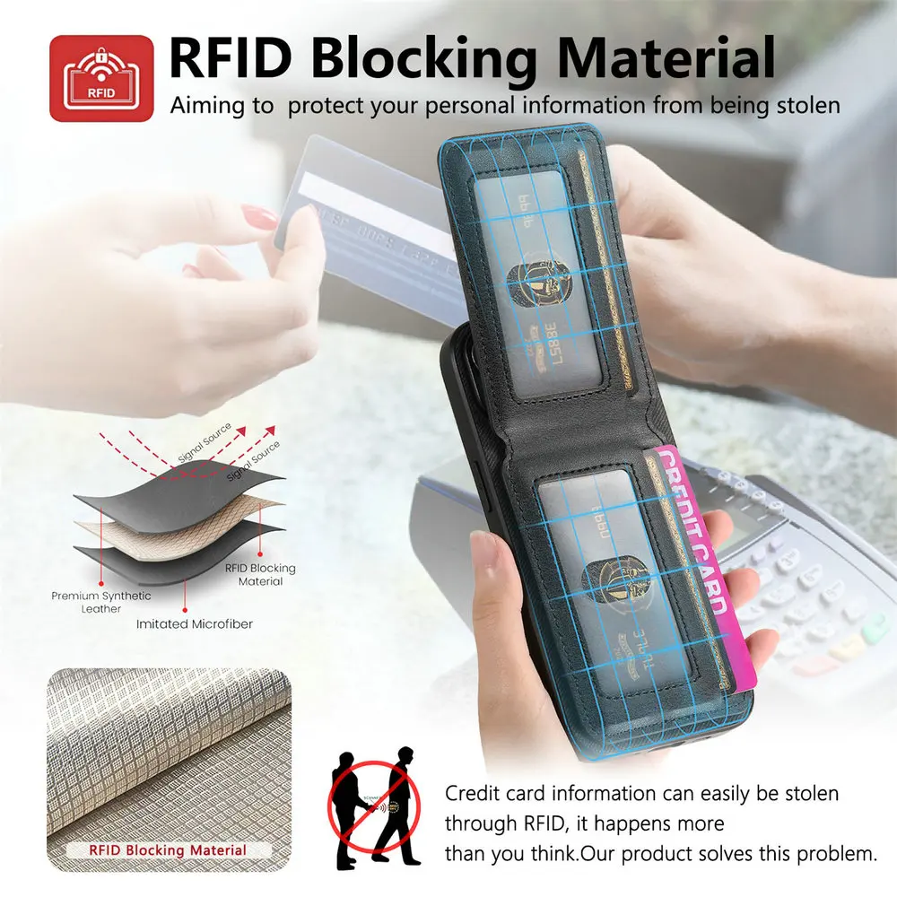 Premium Anti-Theft Leather 360° Protection Phone Case
