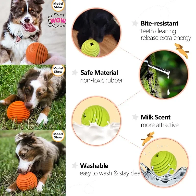 Dog Puzzle Toy Pet Leaking Toy Molar Chew Ball Interactive Throwing  Training Fetch Toys Treat Dispensing For Medium Large Dogs - Dog Toys -  AliExpress