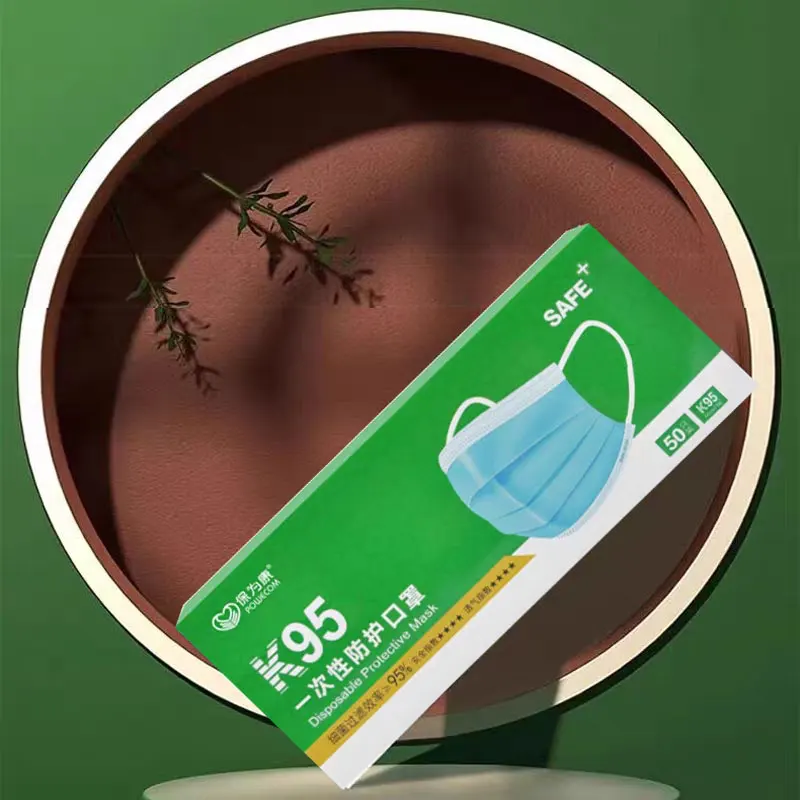 50-Pack Breathable Comfortable Disposable Face Masks for Everyday Protection