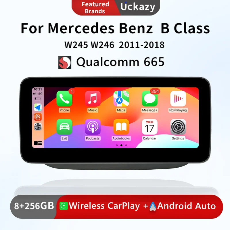

8 Core Android 13 Qualcomm 665 For Mercedes-benz W246 2011-2018 BT 4G WIFI Navigation multimediale screen Wireless Carplay DSP