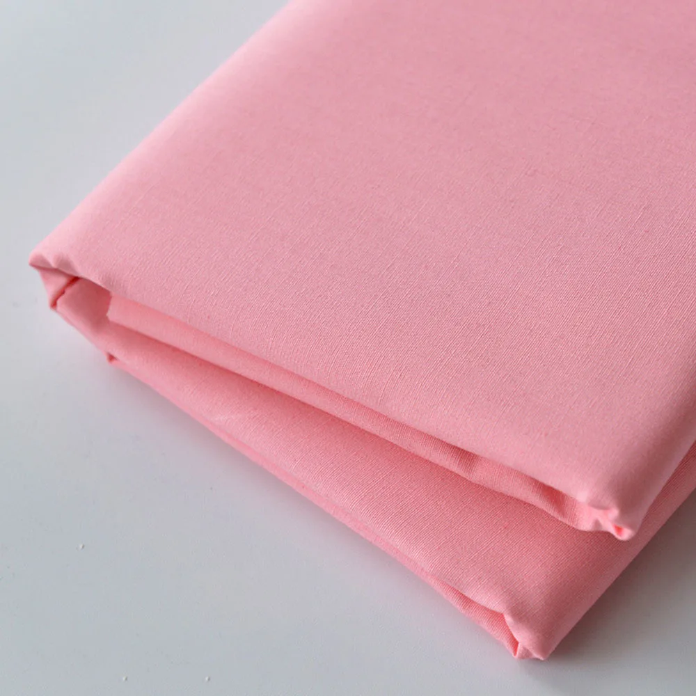 140*50cm Pure Color Cotton Poplin Fabric For Sewing Women Dress Baby Clothes Shirt Skirt Handmade Patchwork Cloth DIY Handicraft
