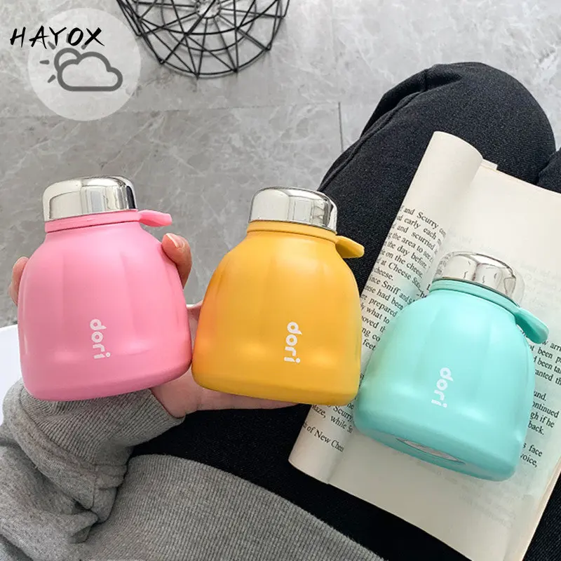 250ml Mini Pumpkin Thermos Stainless Steel Vacuum Flask with Rope
