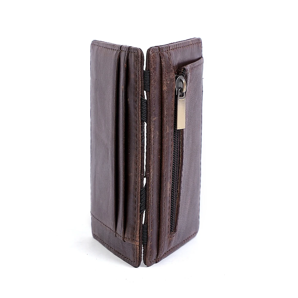 Genuine Leather Card Bag  Multifunctional RFID Anti-theft Card Swiping Bag Fashionable Identification Bag Card Case Zero Wallet
