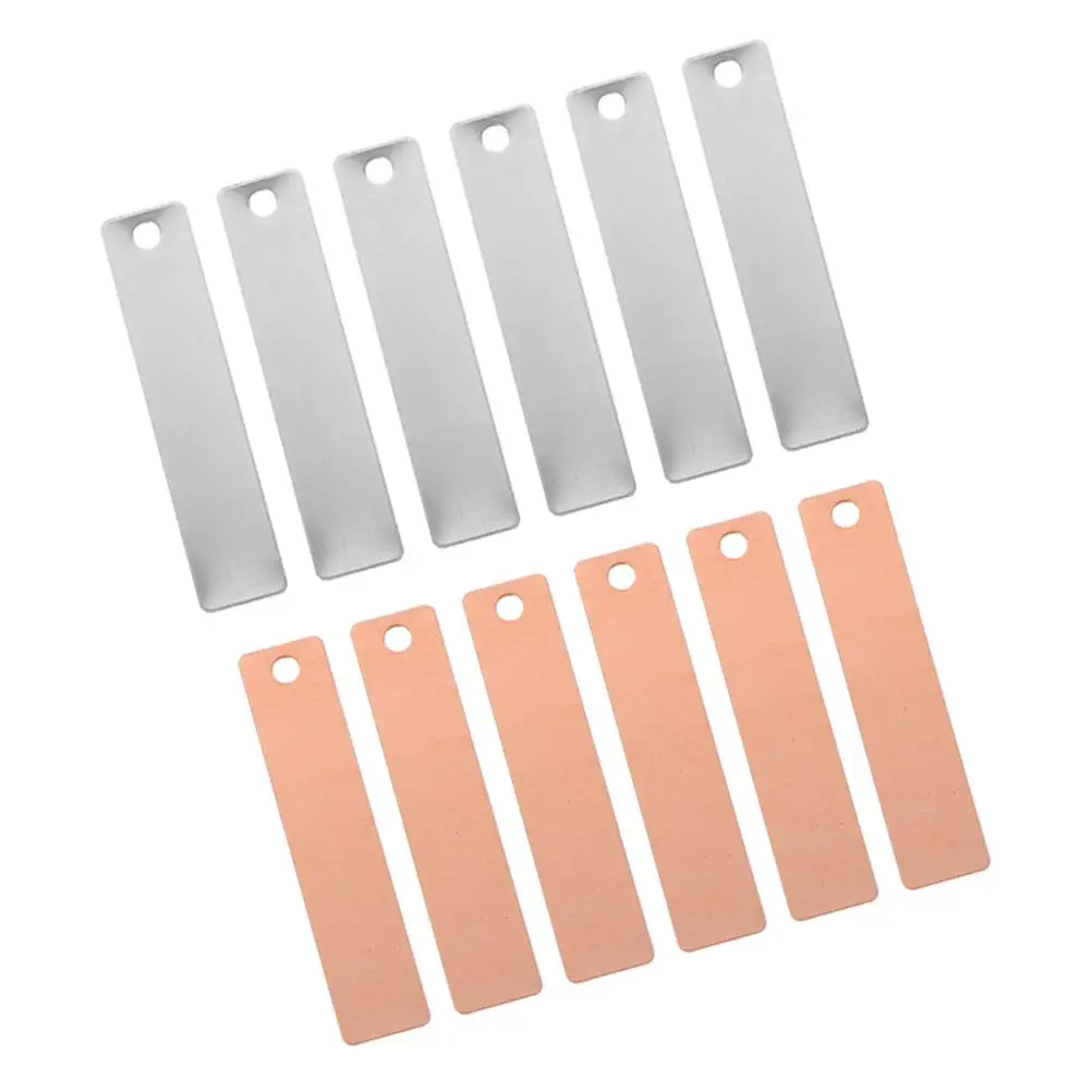 10 Pcs 전극 구리 플레이트 스트립 과일 실험 용품 지리 아연 양극 시트 교육 보조 DIY 키트
