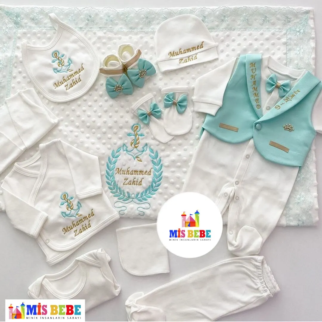 Baby Boy Personalize Newborn Clothing 12pcs Hospital Outlet Custom