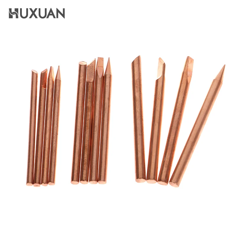 

4pcs External Heat Solder Iron Tip B C D K Pure Copper Solder Head 30W 40W 60W Replacement Tip Welder Repair Tools