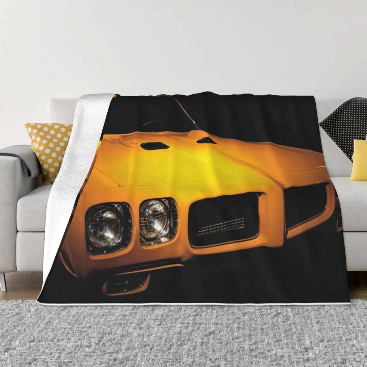 

1970 GTO Throw Blanket blankets ands Flannel Bed linens Comforter Blankets