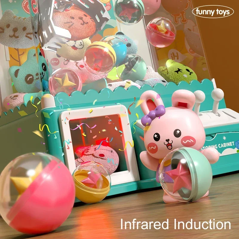 New Claw Machine Toys Doll Machine Grab Claw Game Machine Funny Toy Doll Catcher Boys Girls Birthday Gift 5