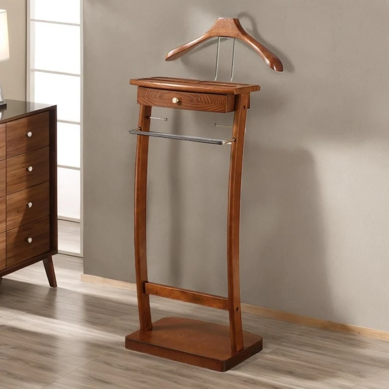 Soporte Valet para traje con cajón, percheros, organizador de