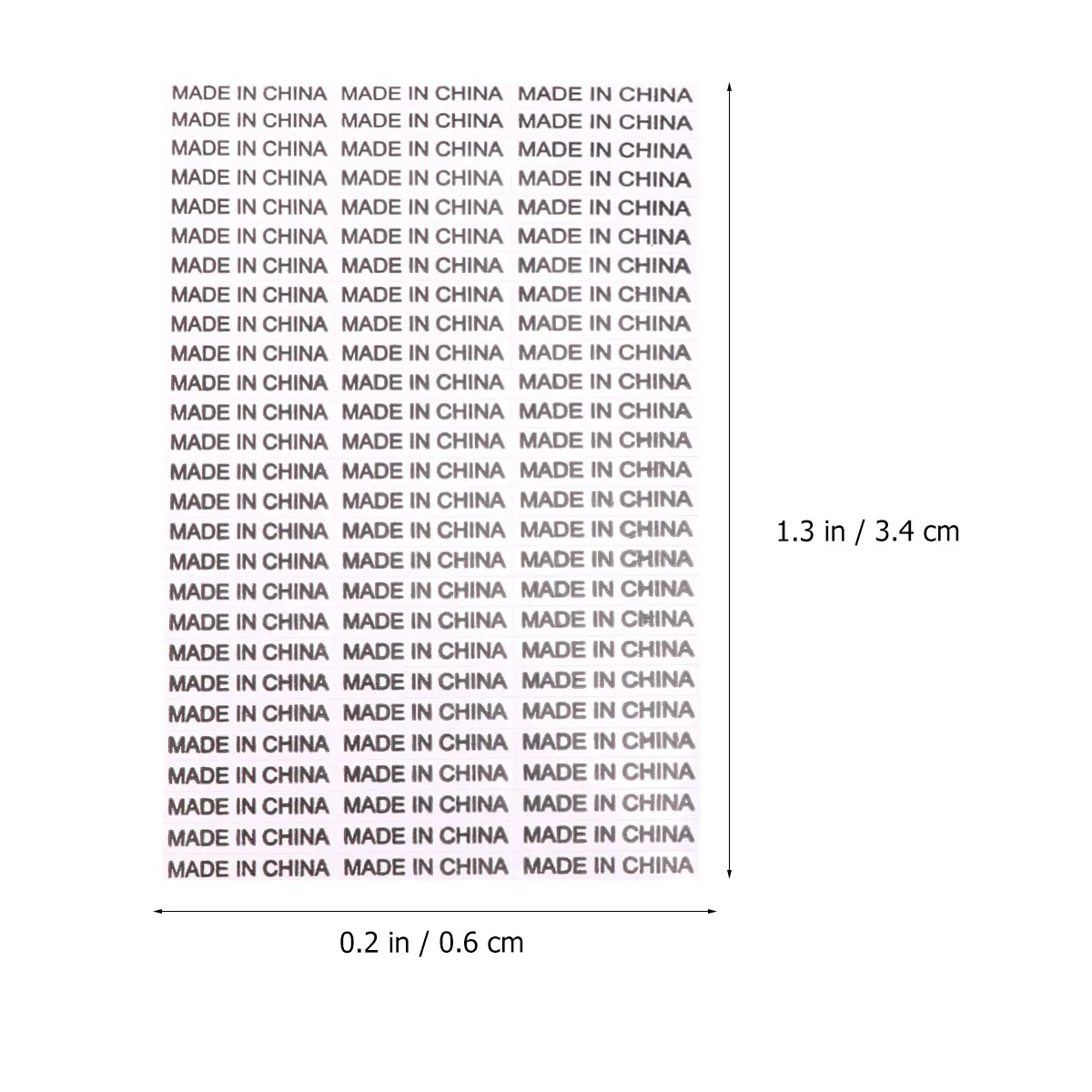 5000개 스티커 제품 포장용 방수 자체 접착 라벨 배송용 국가 원산지 표시 수입품