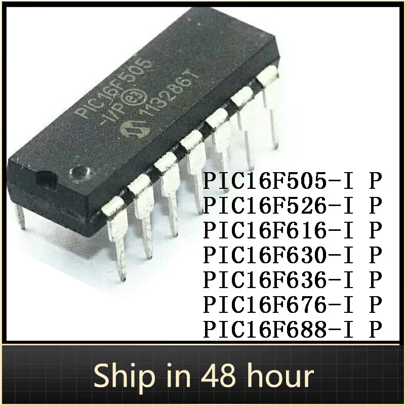 

10PCS PIC16F505-I P PIC16F526 PIC16F616 PIC16F630 PIC16F636 PIC16F676 PIC16F688 DIP-14 8-bit MCU IC Chip In Stock