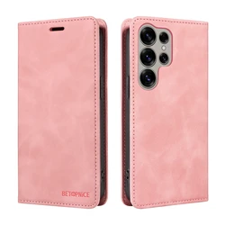 RFID Blocking Magnetic Flip Leather Wallet Case | Premium Smartphone Cover - Samsung S26 Pro (PK)