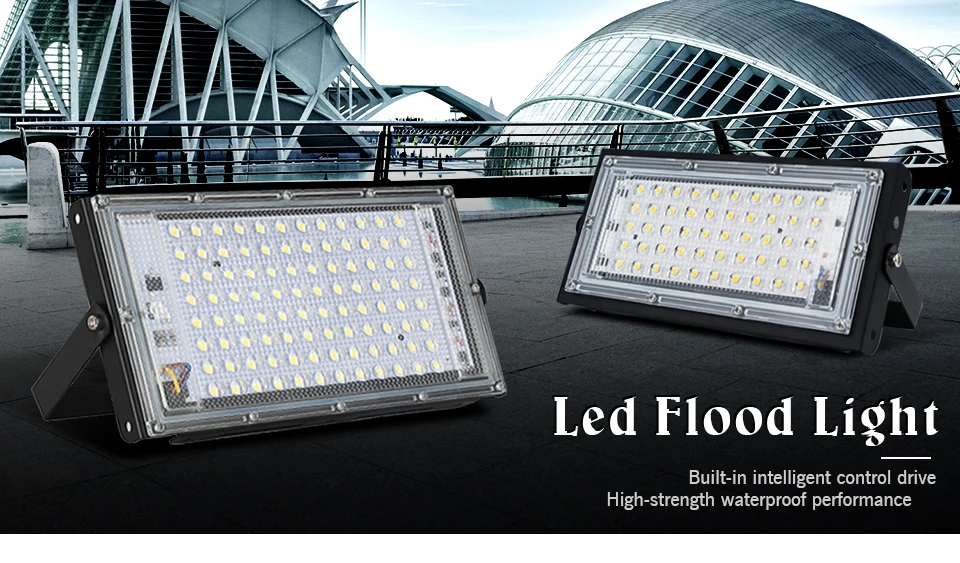 Description Picture 2 of itemLed Floodlight 50W 100W AC 110V 220V Outdoor Flood Light Street Lamp Projector Exterior IP65 Waterproof Led Spotlight for Garden