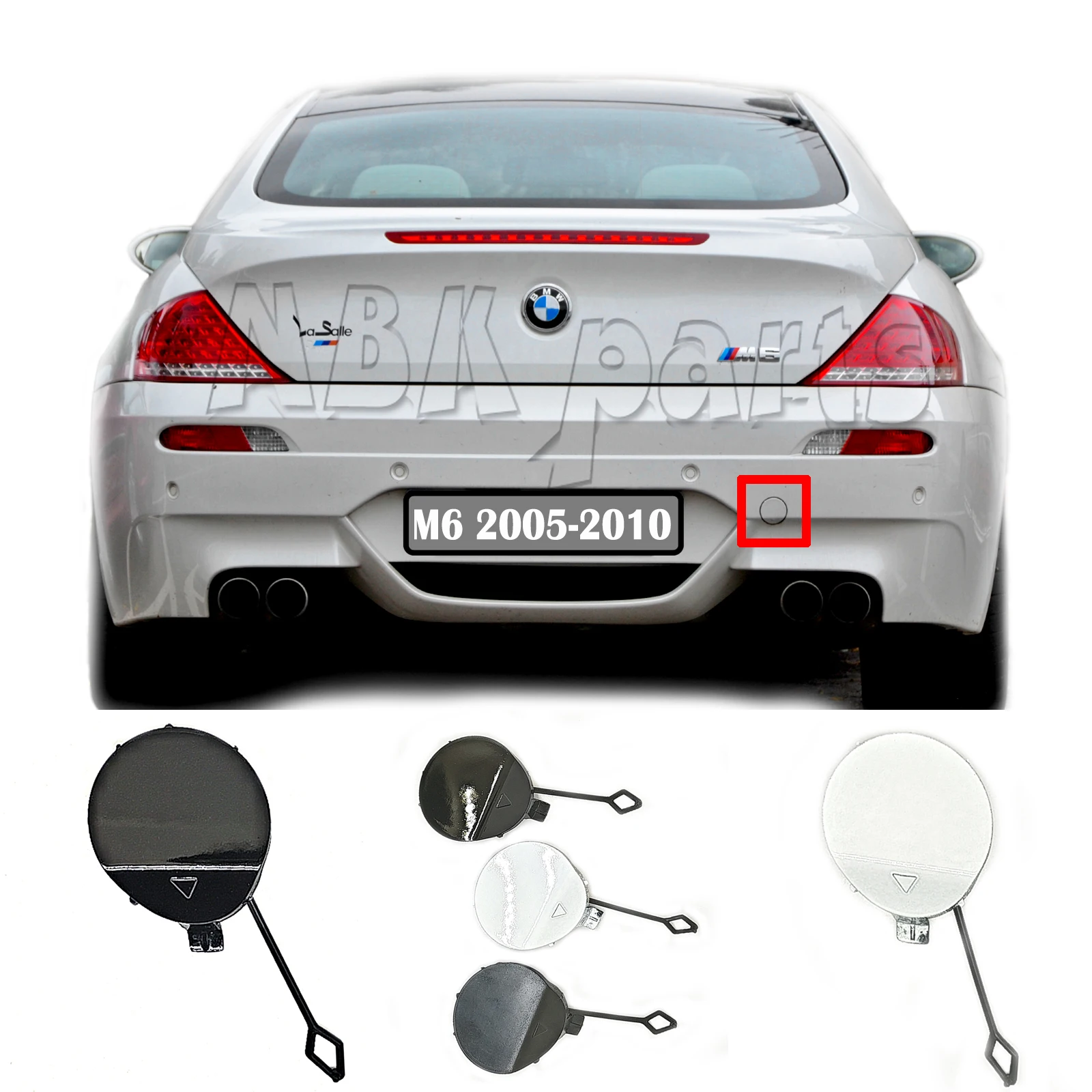 

Подходит для 2005-2011 BMW M серия M6 E43 Coupe E44 трансформируемая задняя буксировочная крышка бампер крючок буксировочная крышка