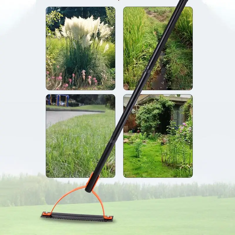 Sling Cutter Tool Grass Whip Cutter Tool With Double Edged Cutter Long Handle Gardening Hand Tool For Garden Yard Field Ditches 5