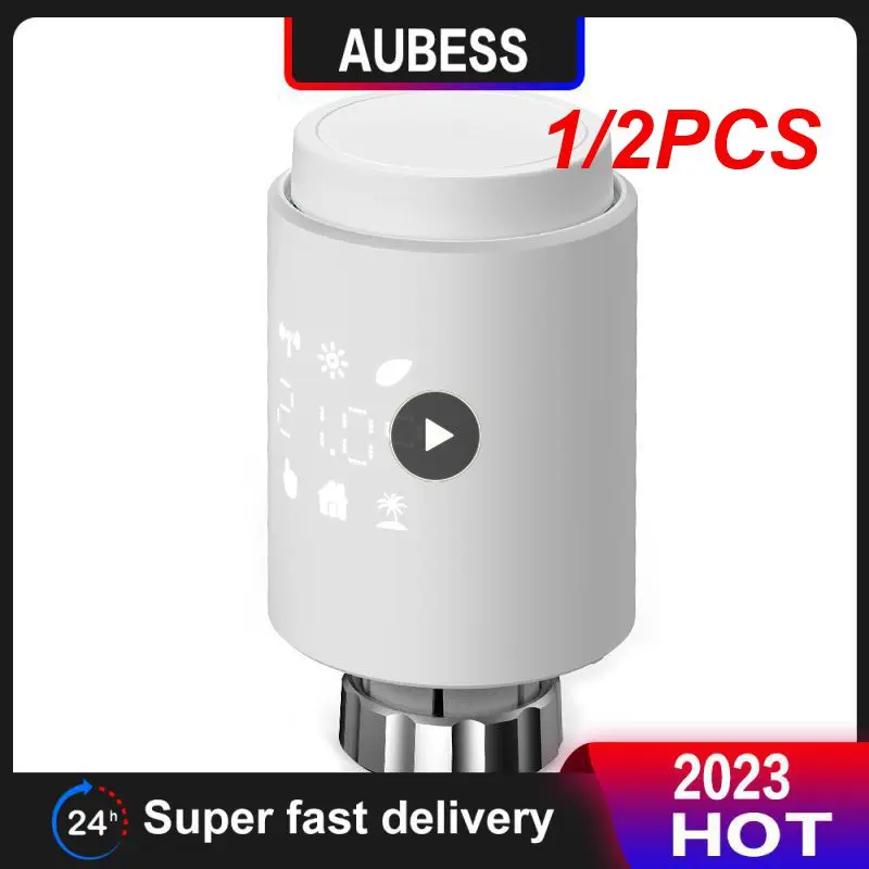 

1/2PCS Tuya Smart Radiator Actuator TRV Programmable Thermostatic Radiator Valve Temperature Controller Support Alexa M28