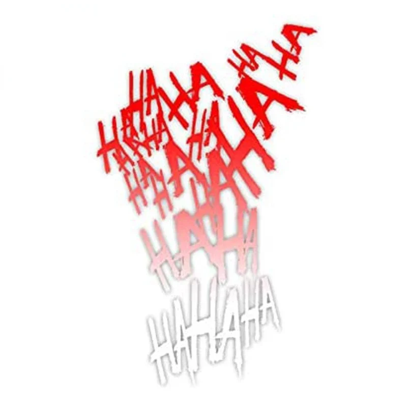 13cm hahaha Joker Graffiti Sticker Cover Scratches Custom Stickers on Motorcycle Car Accessories Stylish, Decoration Cute, PVC