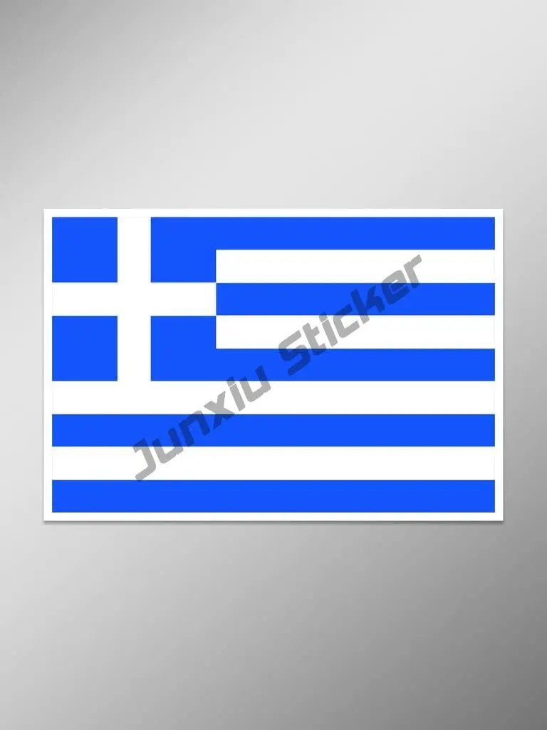Creative Stickers Greece Flag Decal I Love Greece Sticker Greece Map Decal Premium Quality Vinyl Decal Car Accessories KK13cm