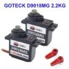 GOTECK 2PCS 9g Digital Servo 2.2 Torque Micro Full Metal Gear Mini Servo With Metal Horn for RC Car Boat Fixed-Wing Robot Toy 1