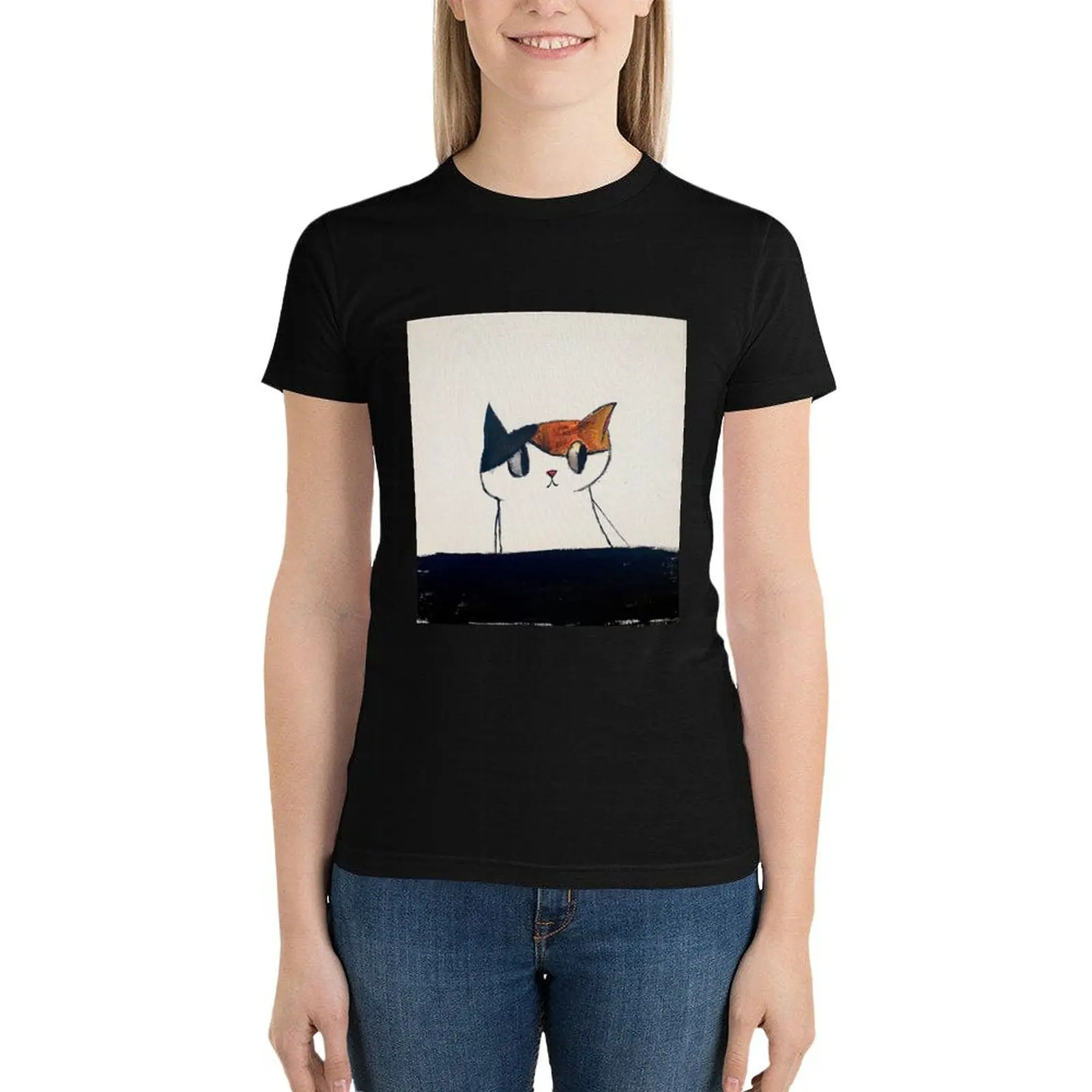 

Meow Meow T-Shirt summer clothes lady clothes aesthetic clothes kawaii t-shirts for Women cotton