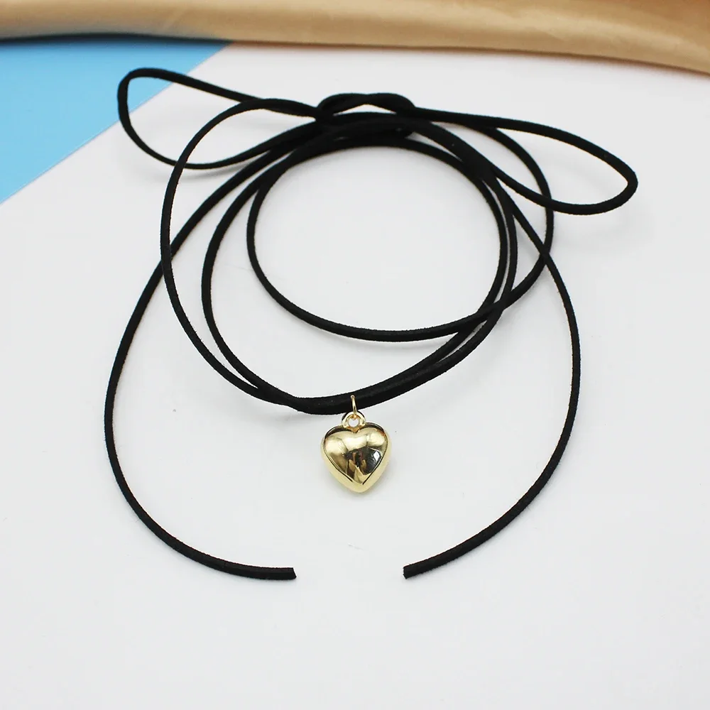 

Женское бархатное ожерелье с бантом, Длинное Элегантное бархатное ожерелье с узлом, регулируемая цепочка длиной 145 см