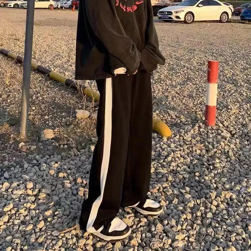 

Black Wide Leg Pants Women Sweatpants Korean Fashion Casual Joggers Y2k Streetwear Harajuku Loose Trousers Cool 2023 Spring