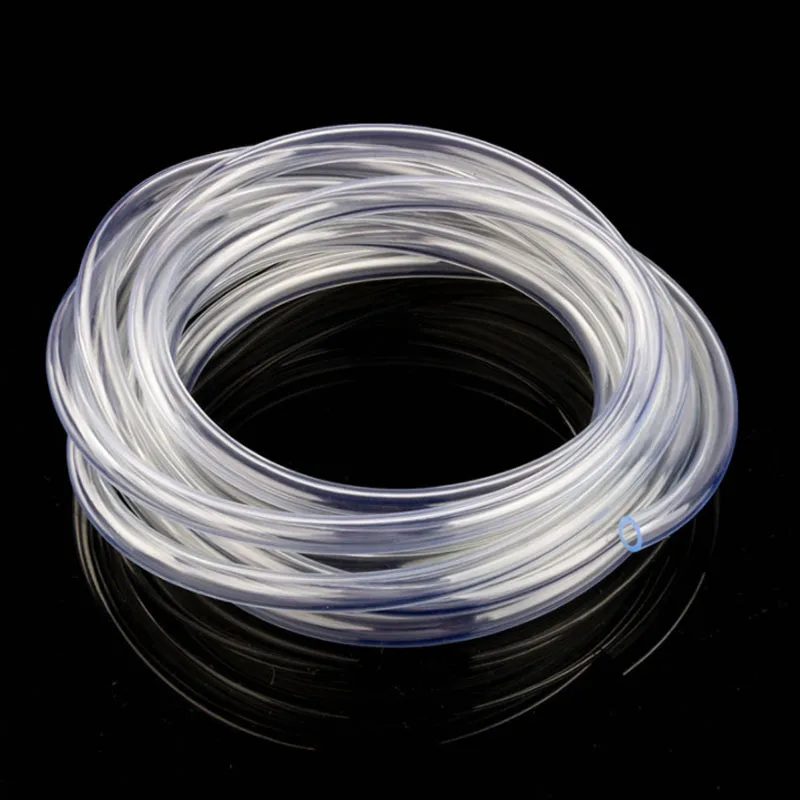 Tuyau PVC Transparent Renforcé Fil D'acier 1m - ID 28mm, Paroi 3mm, Pour Irrigation, Pompe