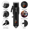 Professional Barber Electric Hair clipper LED display screen UBS charging Trimmer Powerful electric hair clipper trimmer tool 5