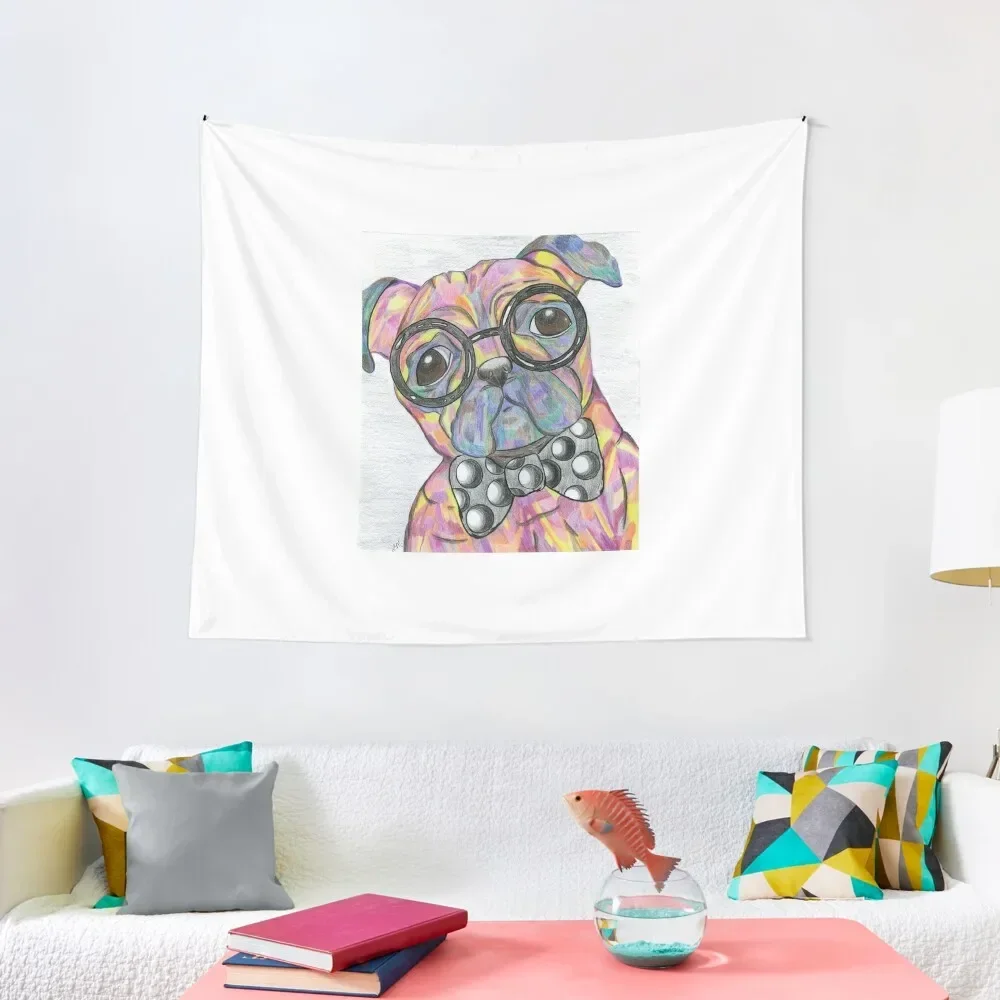 

Modern Parker the Pug Tapestry Things To The Room Room Aesthetic Tapestry
