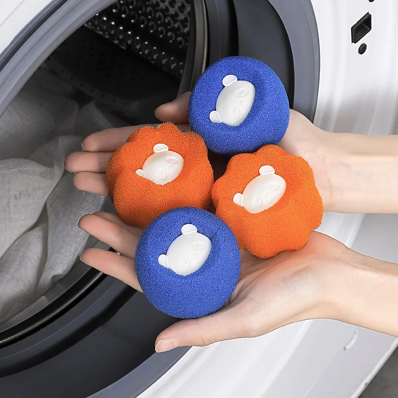 1-6pcs Pet Hair Remover Reusable Ball Laundry Washing Machine Filter Wool Sticker Cat Hair Collector Pet Fur Lint Catcher Home