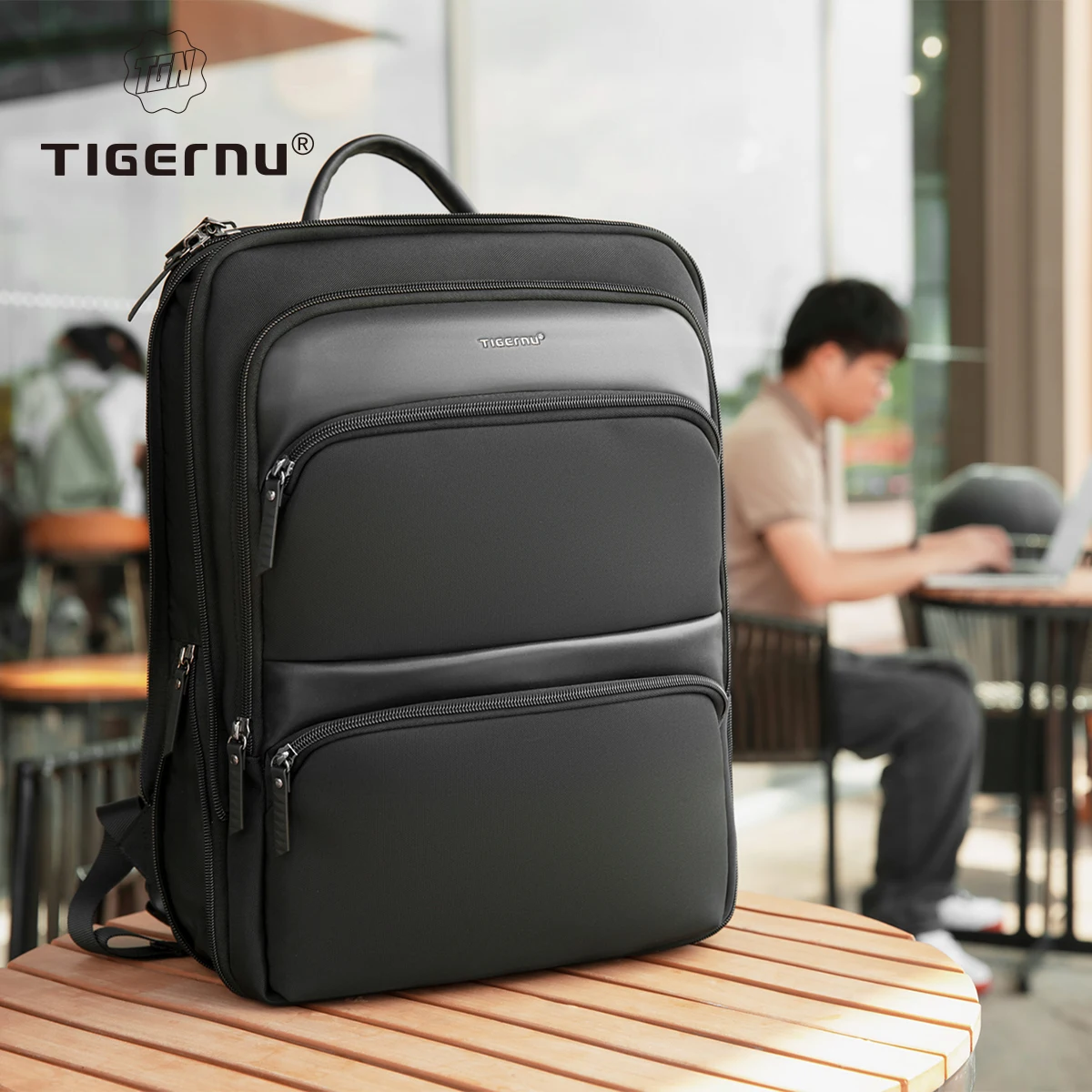 Tigernu Expandable Backpack Men Thin Bags For Men Travel