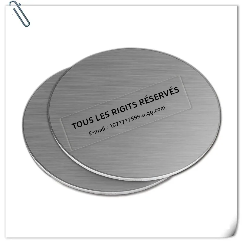 Plaque en acier inoxydable de 1mm, plaque métallique de 2mm, acier inoxydable 304, plaque métallique ronde de 3mm, tôle d'acier de 4mm personnalisable