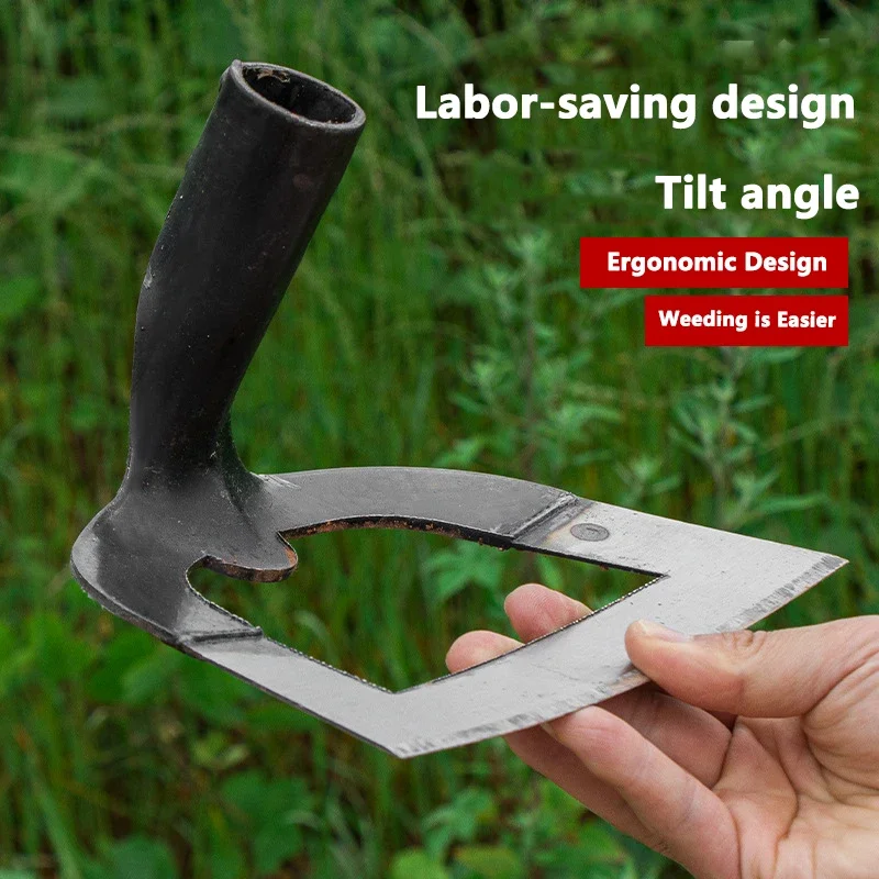Hoe Steel Hardened Hollow Handheld Weeding Rake Planting Vegetable Loosening Soil Agriculture Tool Farm Garden Tools- gardening hoe,garden rake,portable weeder,hand weeder,weed puller tool,weed puller,weed tool head,weed tool attachment