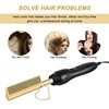 Electric Hot Comb Dual Voltage Copper Heater Hair Curler Copper Comb Straightening And Curling Hair Care 6
