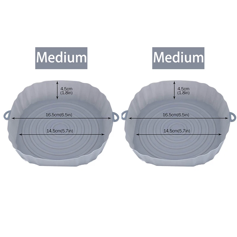 Gray-Medium-2PCS