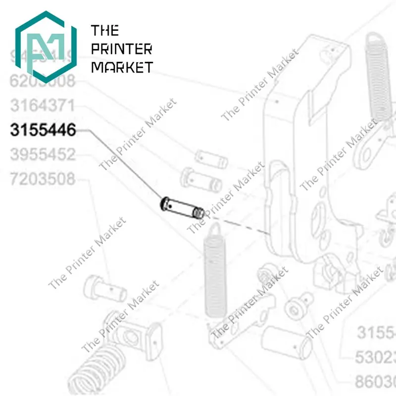 

3155446 Pin for Gripper ST43 For Hohner Stitching Head Hohner Stitcher Parts