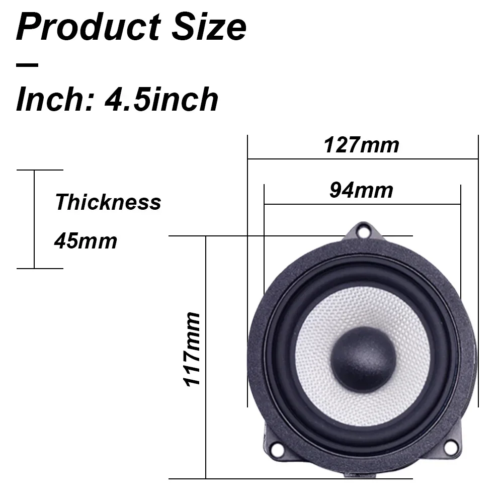 Car Door Panel Midrange Speaker For BMW F30 G30 G20 F20 F25 F32 G01 F48 F34 GT X1 X3 X4 series 4.5 inch Audio Mid Range