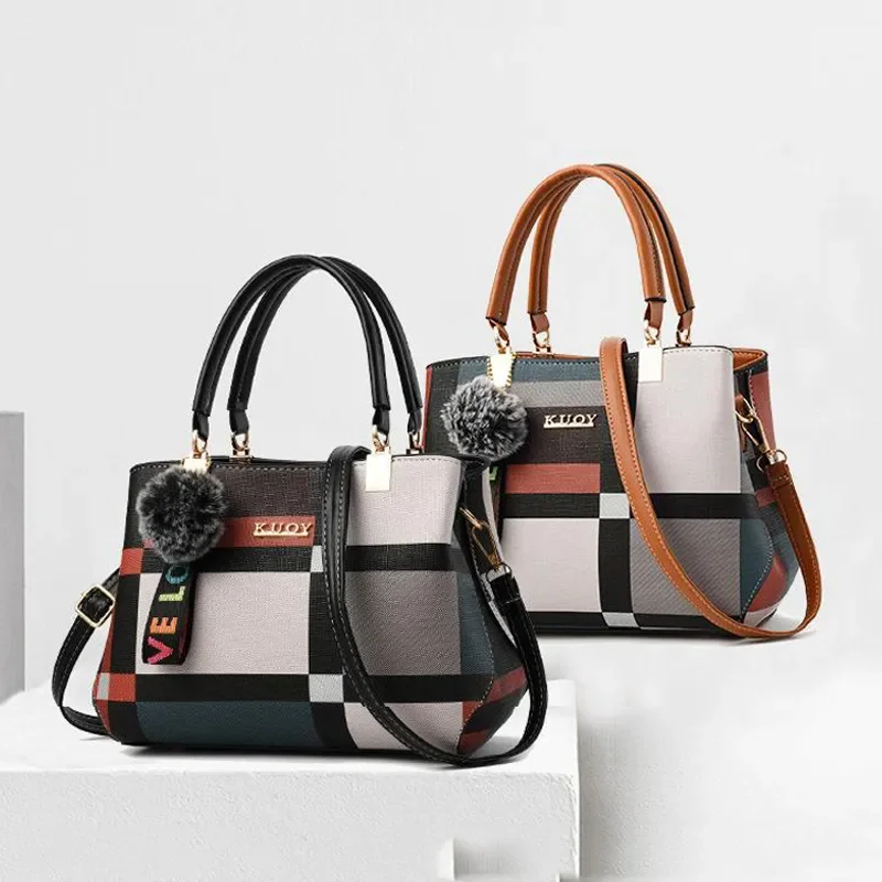 Shoulder Handbag Women Stitching Messenger Bags Shoulder Bag