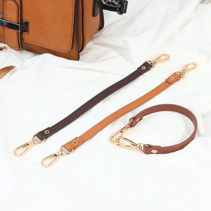 Manico per borsa da donna in pelle PU da 28 cm, tracolla corta sostituibile, cinturino per borsa, manico per borsa alla moda, accessori per borse - immagine 5