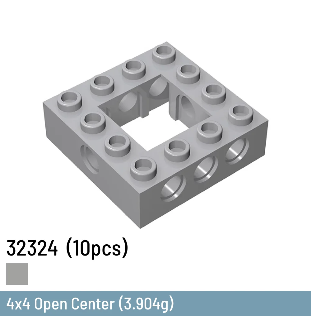 

10 Pcs / Lot DIY Building Blocks 4x4 Open Center Size Compatible With 32324 Brick Plastic Toys for Children