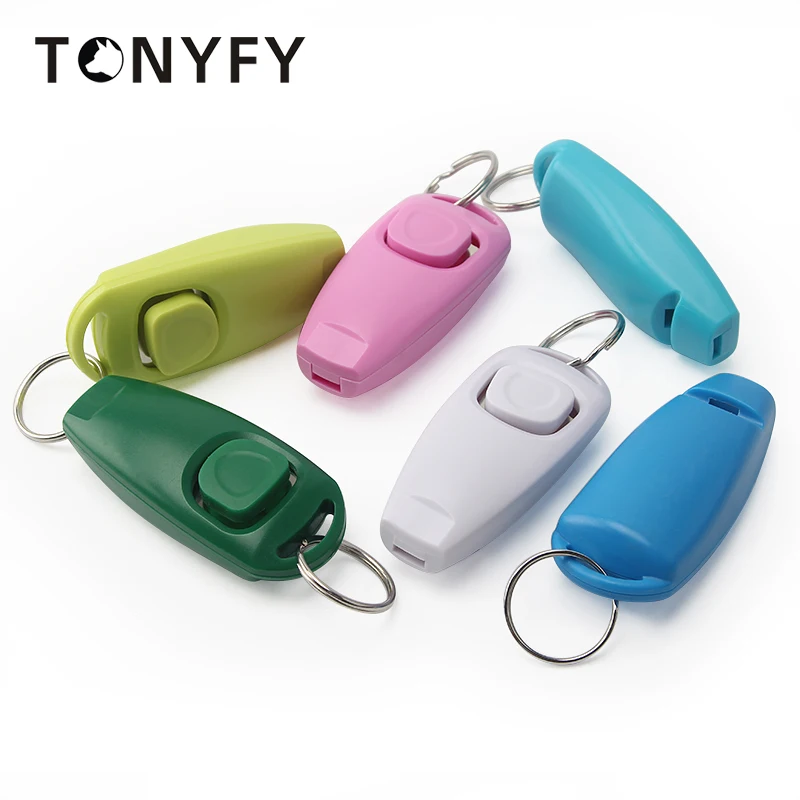 Pet Dog Training Whistle Clicker Pet Trainer Click Puppy Aid Guide Obedience Order Equipment Dog Products Home Supplies