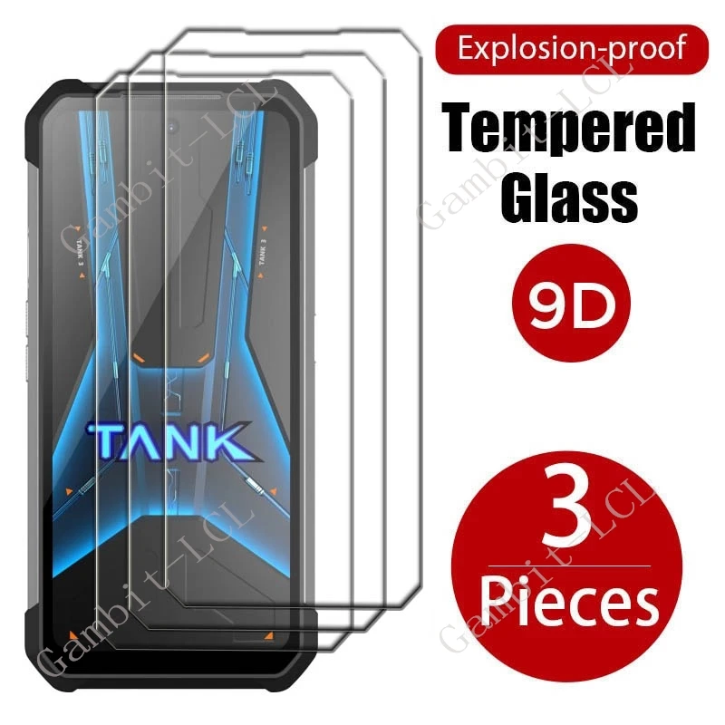 

Закаленное стекло для Unihertz 8849 Tank 3 Pro, Защитная пленка для Tank3Pro 3Pro Tank 2 Tank2 6,8 дюйма, Защитная пленка для экрана, 3 шт.
