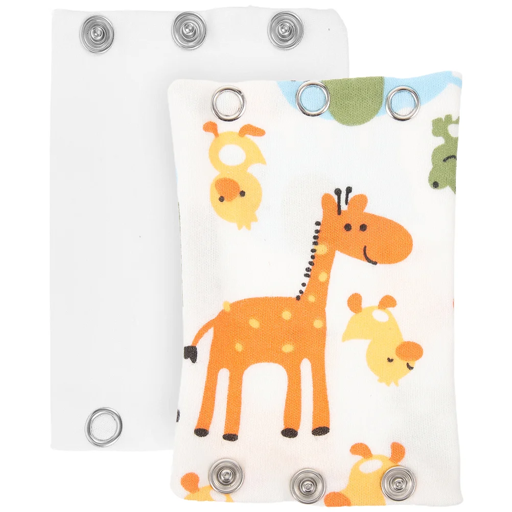 2 Pcs Bodysuit Extender for Baby Newborn Extenders Romper Fart Jacket Snap Jumpsuit